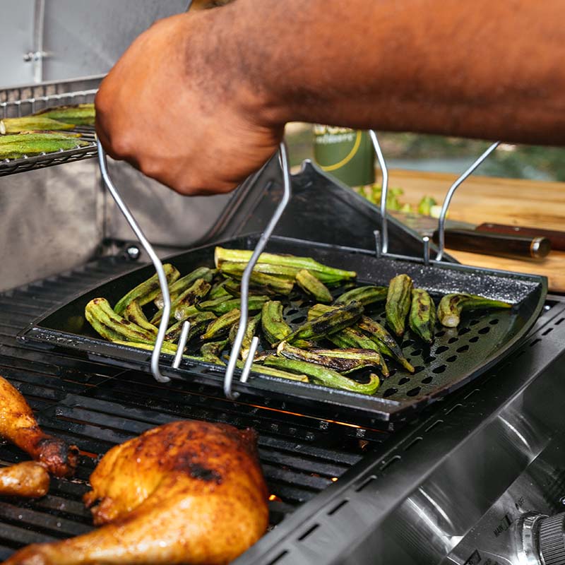 Grill topper pan best sale